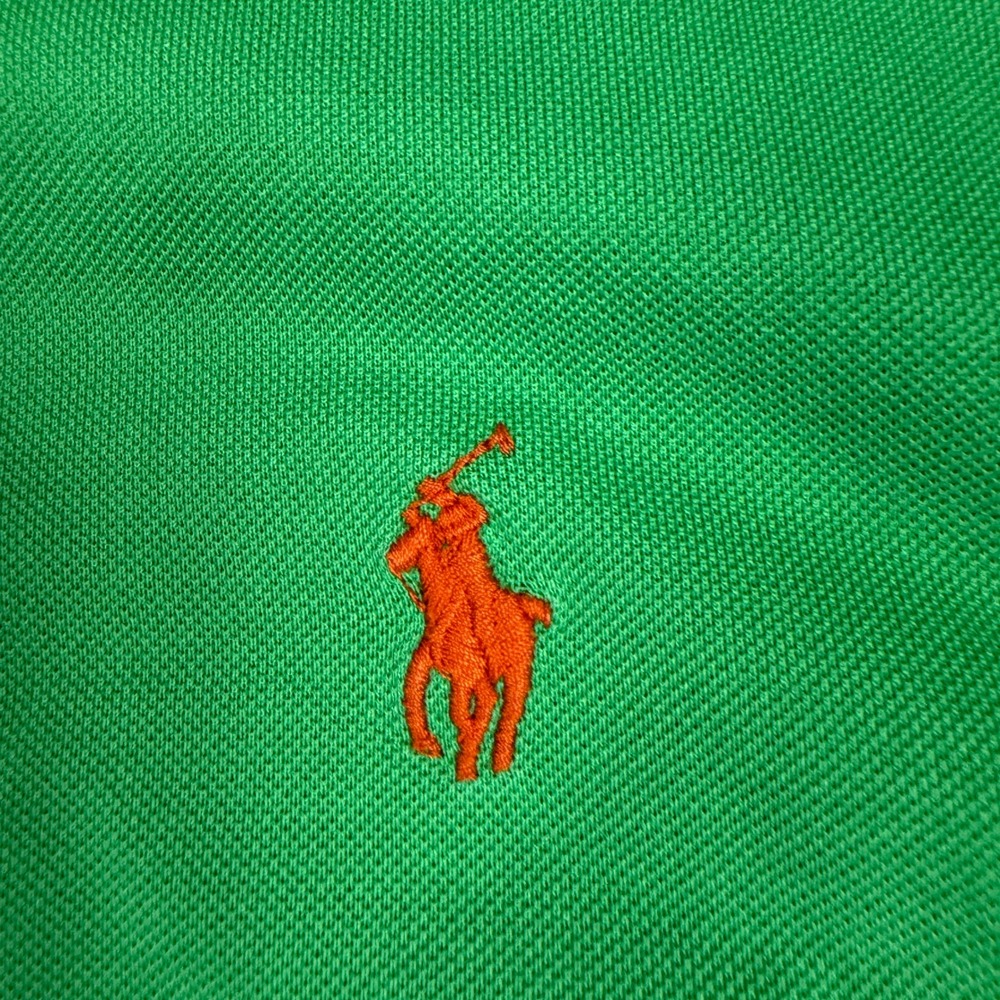 Polo Golf Ralph Lauren Mens M fits L Green Pima Cotton Short Sleeve Polo Shirt - Picture 5 of 11